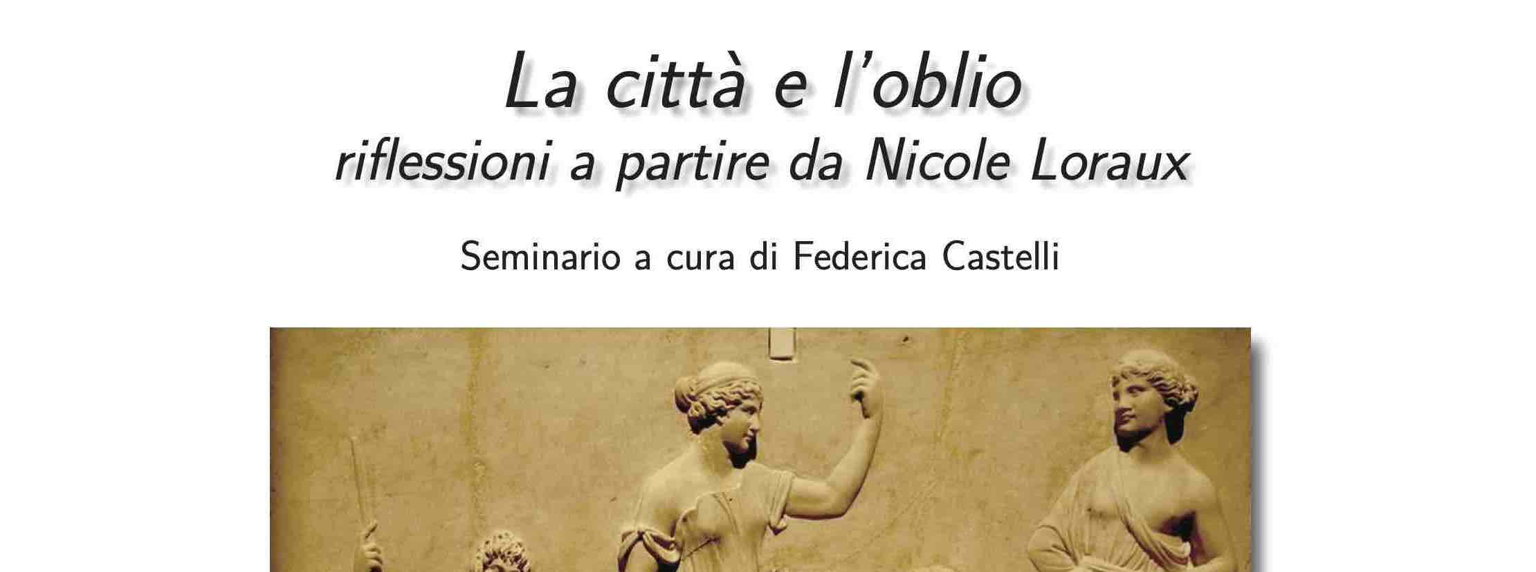 Locandina, dettaglio La città e l’oblio
