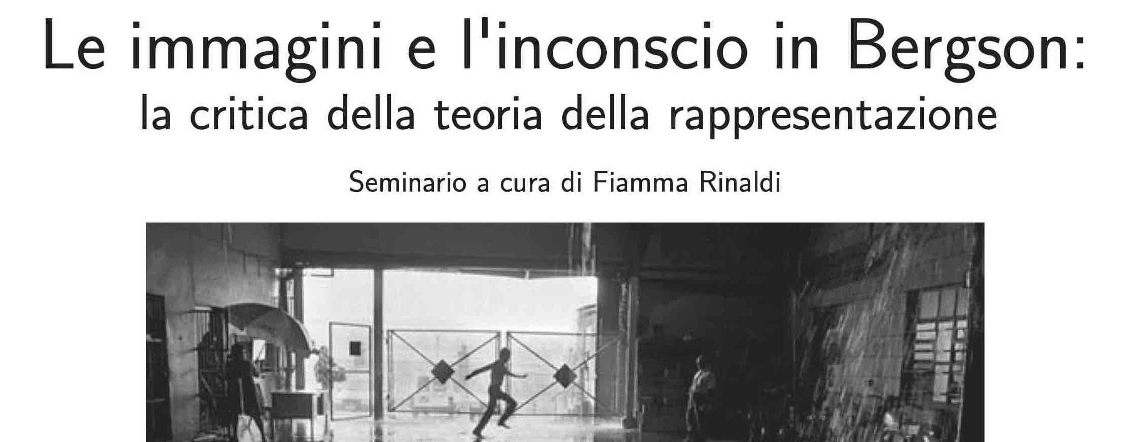 Locandina, dettaglio Le immagini e l’inconscio in Bergson